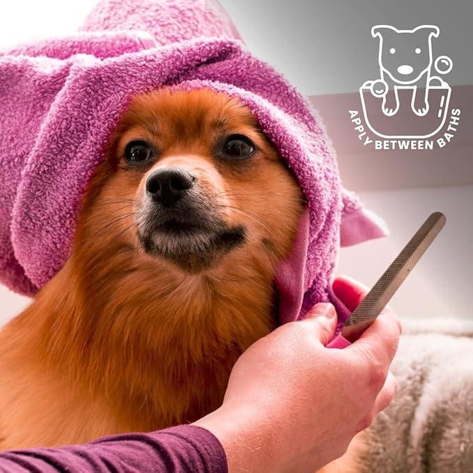 Best Shot UltraMAX Pro Finishing Spray, Ideal Detangler Spray for Pets, Hydrating and Soothing Pet Grooming Spray, for Dogs and Cats, 1.1 Gallon-PawvioPets