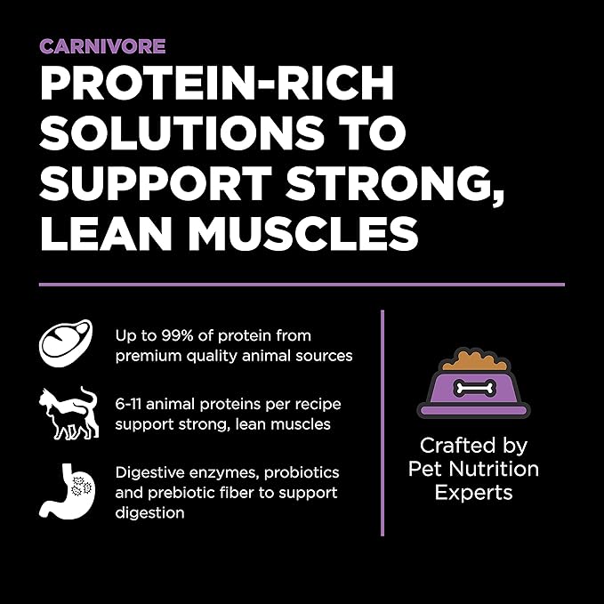 Go! Solutions Carnivore, Grain-Free, Protein Rich Dry Cat Food, Chicken, Turkey and Duck Recipe, 16 lb Bag-PawvioPets