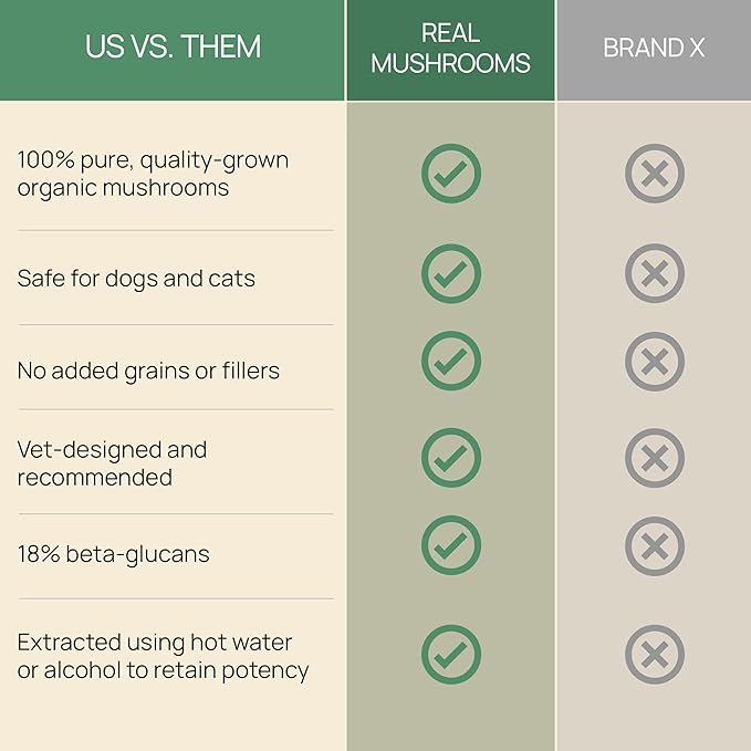 5 Defenders Mushroom Supplement for Cats & Dogs – Chaga, Shiitake, Reishi, Turkey Tail, Maitake – Cat Multivitamin & Dog Supplement for Wellness Support– 90 ct Real Mushrooms Powder Capsules-PawvioPets