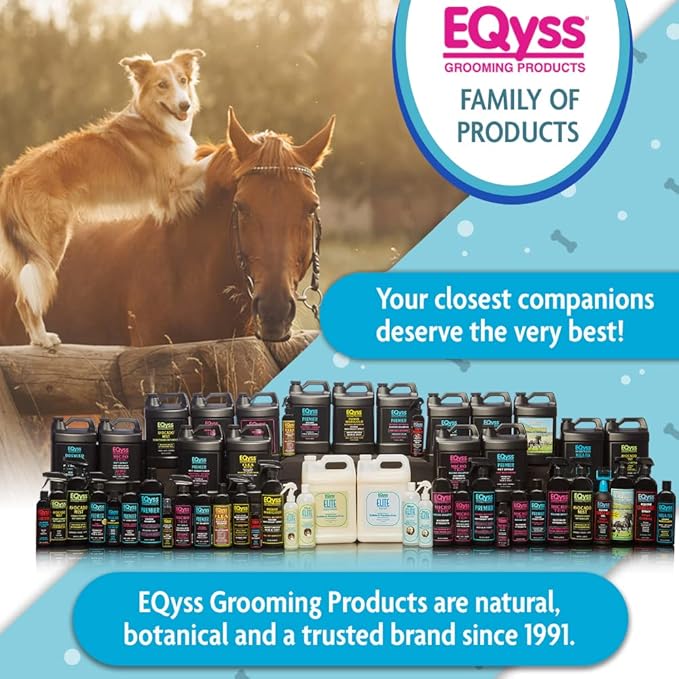 EQyss Premier Pet Conditioner - Moisturizes, Softens, & Conditions Dry Coat & Hair, Detangles & Adds Shine - for all Dogs, Cats, Puppies (16 oz)-PawvioPets