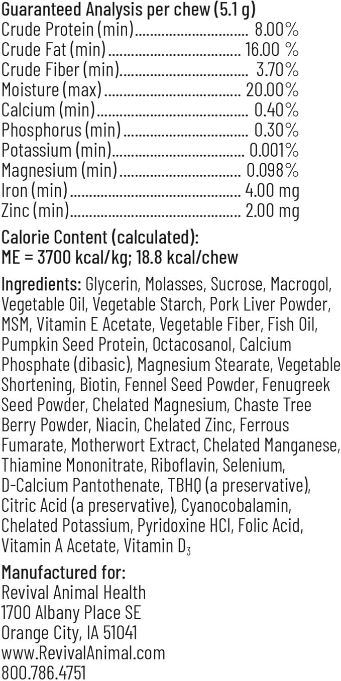 Breeder's Edge Oxy Momma- Nursing & Recovery Supplement- for Medium & Large Dogs- 40ct Soft Chews-PawvioPets