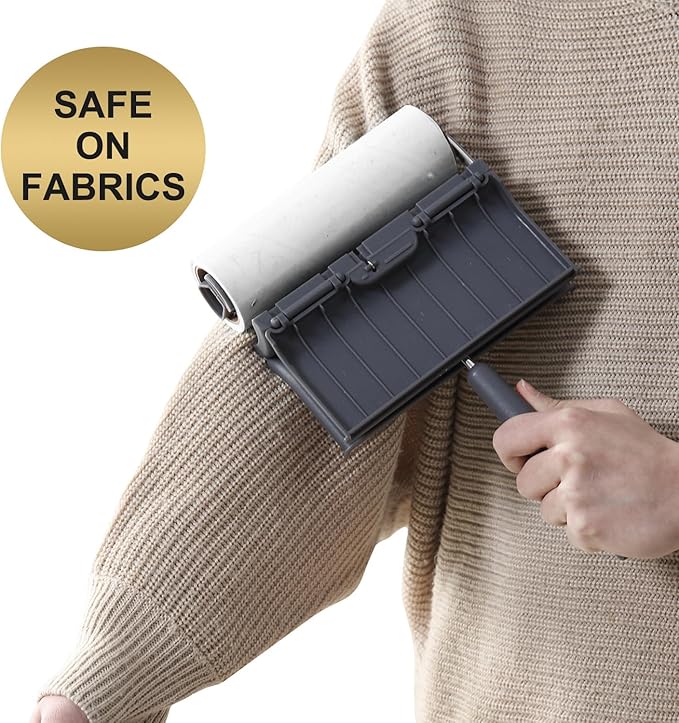 Fedicelly Lint Rollers Pet Hair Extra Sticky Furniture,Cat Dog Hair Remover Laundry Clothes Carpet, 6.3 inches Wider with 320 Sheets Large Lint Remover Brush for Couch-PawvioPets