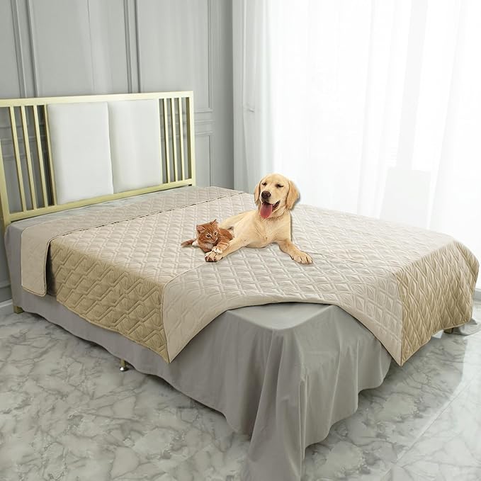 Ameritex Waterproof Dog Bed Cover Pet Blanket for Furniture Bed Couch Sofa Reversible-PawvioPets