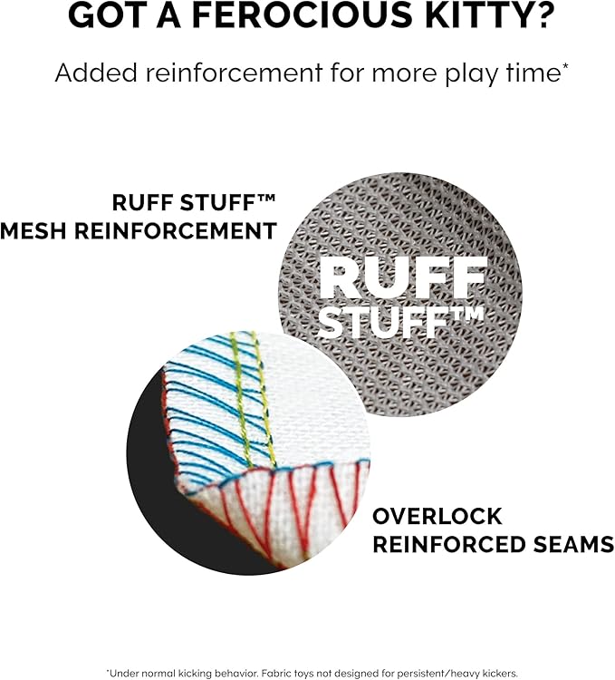 Furhaven 3-Pack Catnip Plush Cat Kicker Toy - Catnip Bags Included - Durable & Washable - Space Print, Set of 3-PawvioPets