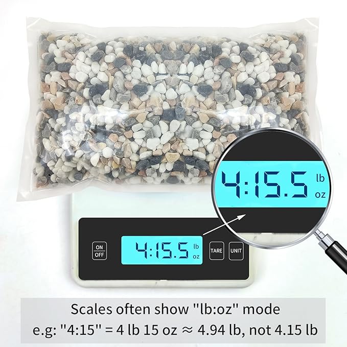 5 lbs Succulent and Cactus Pebbles for Indoor Plants, 3/8 Inch Pea Gravel Decorative River Rocks for Plants, Vases, Terrarium, Aquarium, Potted Top Dressing and Outdoor Landscaping Stones-PawvioPets