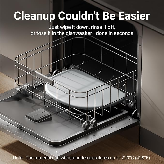 DownyPaws Dog Food Mats for Floors Waterproof, BPA Free Silcone Dog Bowl Mat, Non-Slip Pet Feeding Mat with High Raised Edge, Cat Placemat for Messy Drinkers, 24"×17", Light Gray-PawvioPets