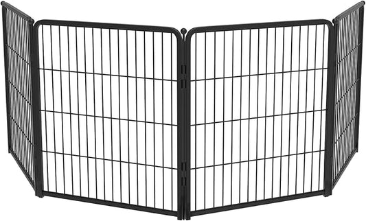 FXW Homeplus Unleashed Indoor Dog Playpen - Stress-Free and Safe Play, Heavy Duty 32 Inch 4 Wire Panels Dog Pen for Small and Medium Dogs, Black│Patented-PawvioPets
