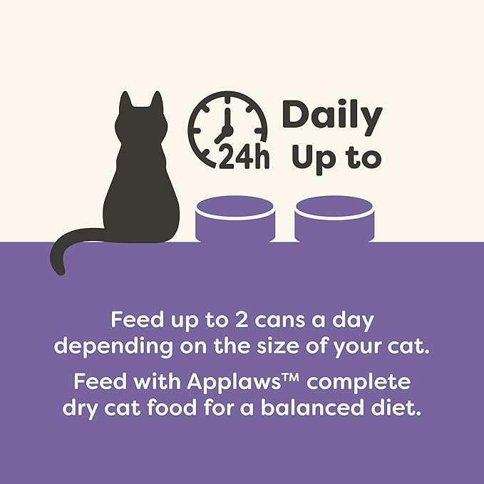 Applaws Natural Wet Canned Cat Food, Made with Limited and Natural Ingredients, Real Protein with No Artificial Additives, Fish Selection Variety Pack in Broth (12 x 2.47oz Cans)-PawvioPets