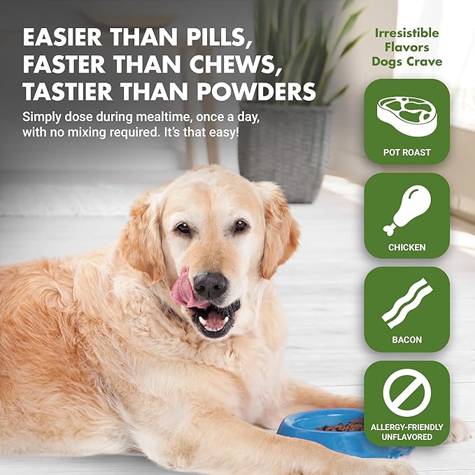 by Cool PET Holistics LVDJW-PR-04PK-16U Hip & Joint Dog Joint Supplement, 16 oz-PawvioPets