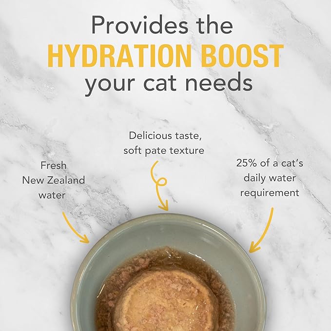 Feline Natural New Zealand Canned Catfood Wet Food, High-Meat, Low-Carb, & Grain Free Cat Food Wet, Chicken Feast, 6 oz, Pack of 12-PawvioPets