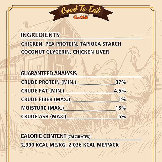 Gootoe Chicken Dog Treats – Chicken Sticks with Chicken Liver 1.5 lb – All Natural, Grain-Free, Low Fat, Premium Training Chews, Healthy & Easily Digestible-PawvioPets
