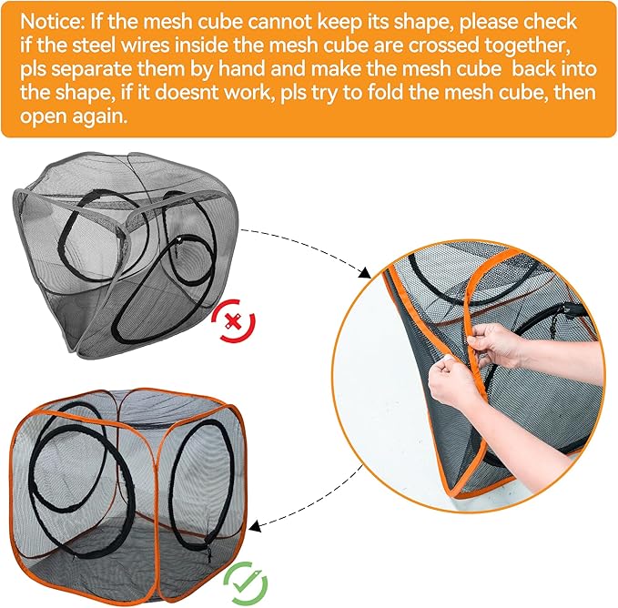 Collapsible Cat Play Tunnel + Cube with Three Ways for Indoor and Outdoor, Cat Enclosure, Tunnel and Tent Connection-PawvioPets