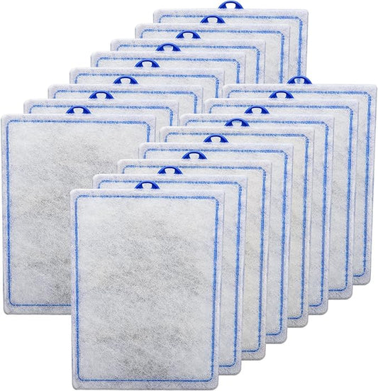 16 Count Assembled Large Filter Cartridges Compatible with Tetra Whisper Bio-Bag Filters 20i 40i IQ20/30/45/60 PF20/30/40/60, Large Replacement Filter Cartridges for Whisper Filters & Aquariums-PawvioPets