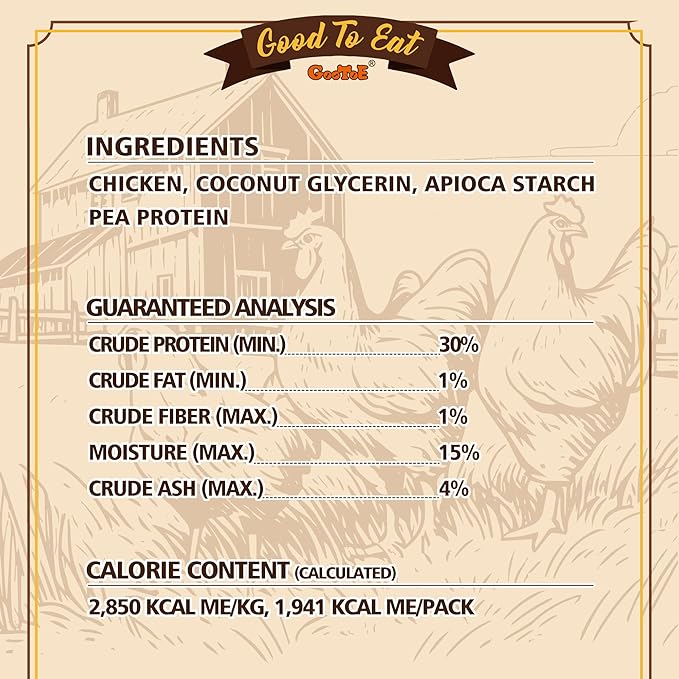 Gootoe Chicken Dog Treats – Chicken Sticks 1.5 lb – All Natural, Grain-Free, Low Fat, Premium Training Chews, Healthy & Easily Digestible-PawvioPets