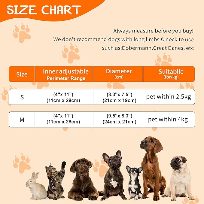 Adjustable Cat Collar Soft to Stop Licking After Surgery for Kitten, Alternative to Cone of Shame, Donut Cone for Cats, Pet Elizabethan Collar (Rabbit, Small)-PawvioPets