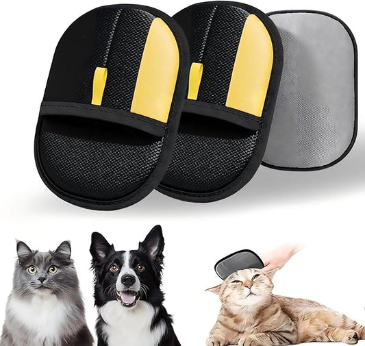 2025 New Pet Hair Removal Glove for Cats & Dogs, Pet Hair Remover Glove (2PCS)-PawvioPets