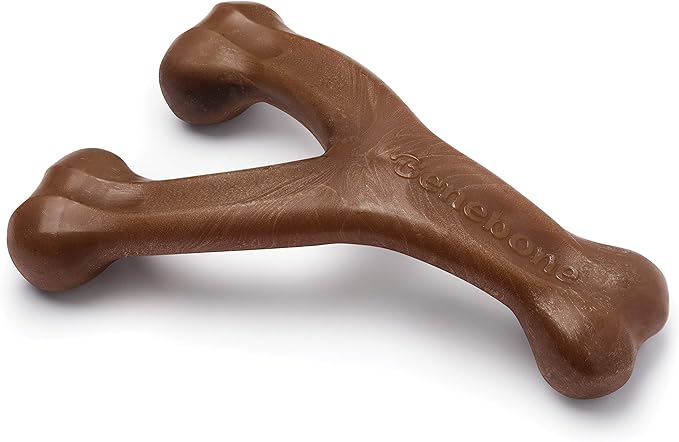 Benebone Wishbone Durable Dog Chew Toy for Aggressive Chewers, Real Peanut, Made in USA, Giant-PawvioPets