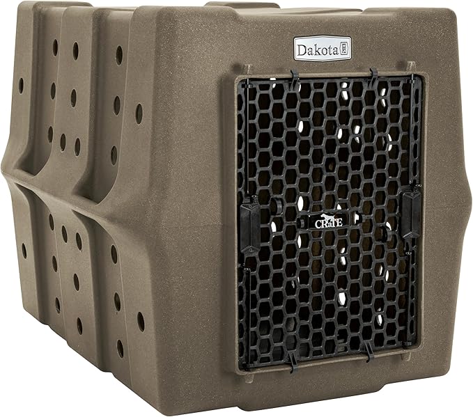 Dakota 283 Crate - Canine Rough and Tough Economy Kennel (Coyote Granite, Large)-PawvioPets