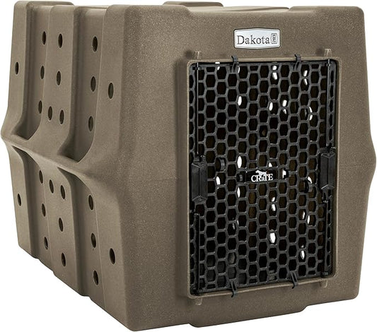 Dakota 283 Crate - Canine Rough and Tough Economy Kennel (Coyote Granite, Large)-PawvioPets