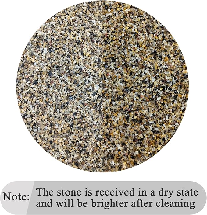 5 lbs Fish Tank Sand, 1/16 inch Mini Aquarium Gravel, Decorative Pea Gravel Stones for Air Plants, Vase Fillers, Landscaping and Succulent Soil Cover-PawvioPets