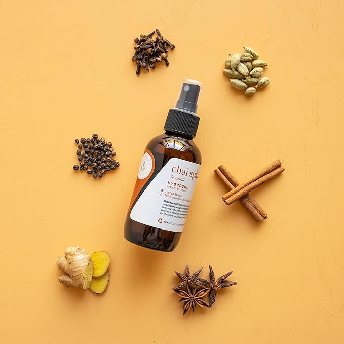 Aromatics International Chai Co-distill Hydrosol 100ml | Spiced Aromatic Mist for Daily Use-PawvioPets
