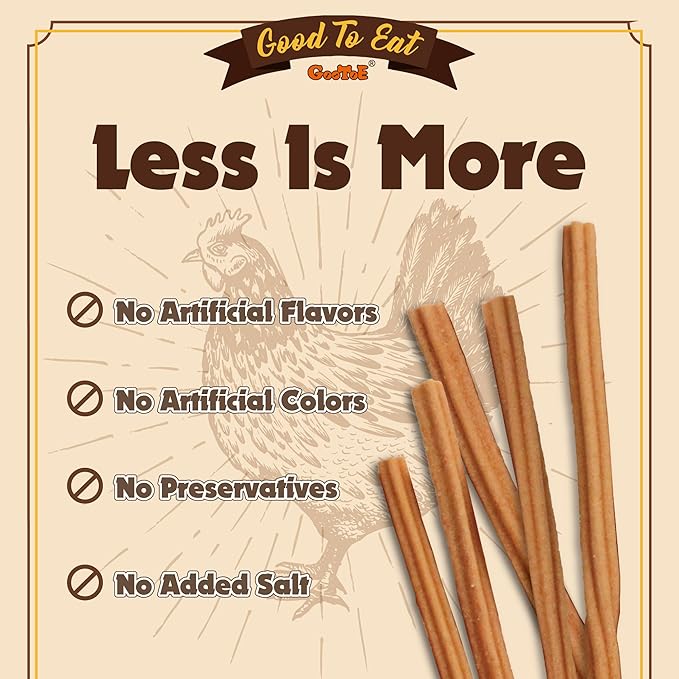 Gootoe Chicken Dog Treats – Chicken Sticks 1.5 lb – All Natural, Grain-Free, Low Fat, Premium Training Chews, Healthy & Easily Digestible-PawvioPets