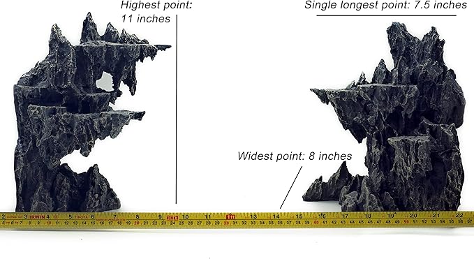 Fish Tank Decor Rocks.Aquarium Decoration Model.Easy and Quick Solution for Aquascaping.(Sky City)-PawvioPets