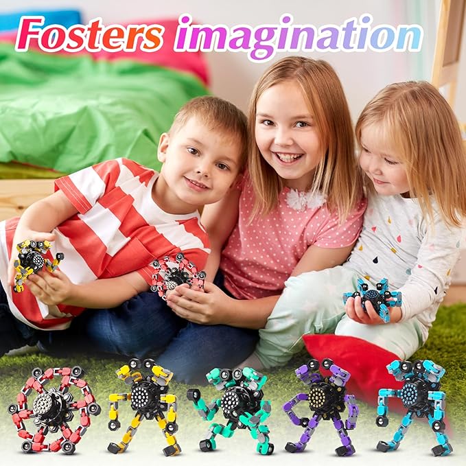 for Mom Transformable Fidget Spinners for Kids and Adults Stress Relief Sensory Toys for Boys and Girls Fingertip Gyros Toy Birthday Party Favors for Kids Classroom Gifts-PawvioPets