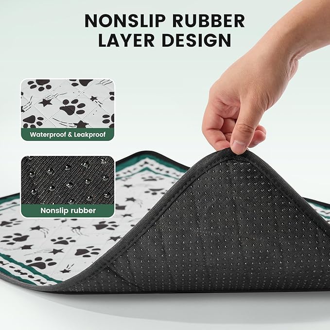 Gardner Pet Washable Dog Pee Pads,18'' x 24'' Non Slip Dog Mats with Great Urine Absorption, Reusable Puppy Pee Pads for Potty Training - 2 Pack-PawvioPets