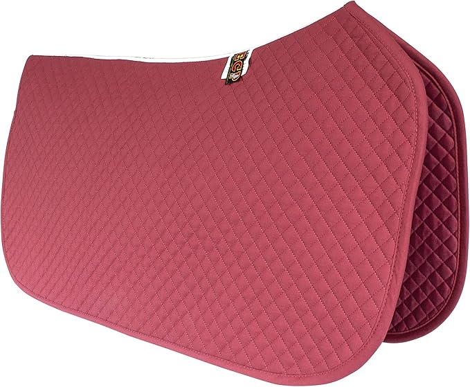 ECP Equine Comfort Products All Purpose Diamond Quilted Western Saddle Pad for Injury Prevention, Breathable, Hypoallergenic, Shock-Absorbing Cushion for Horse Comfort-PawvioPets