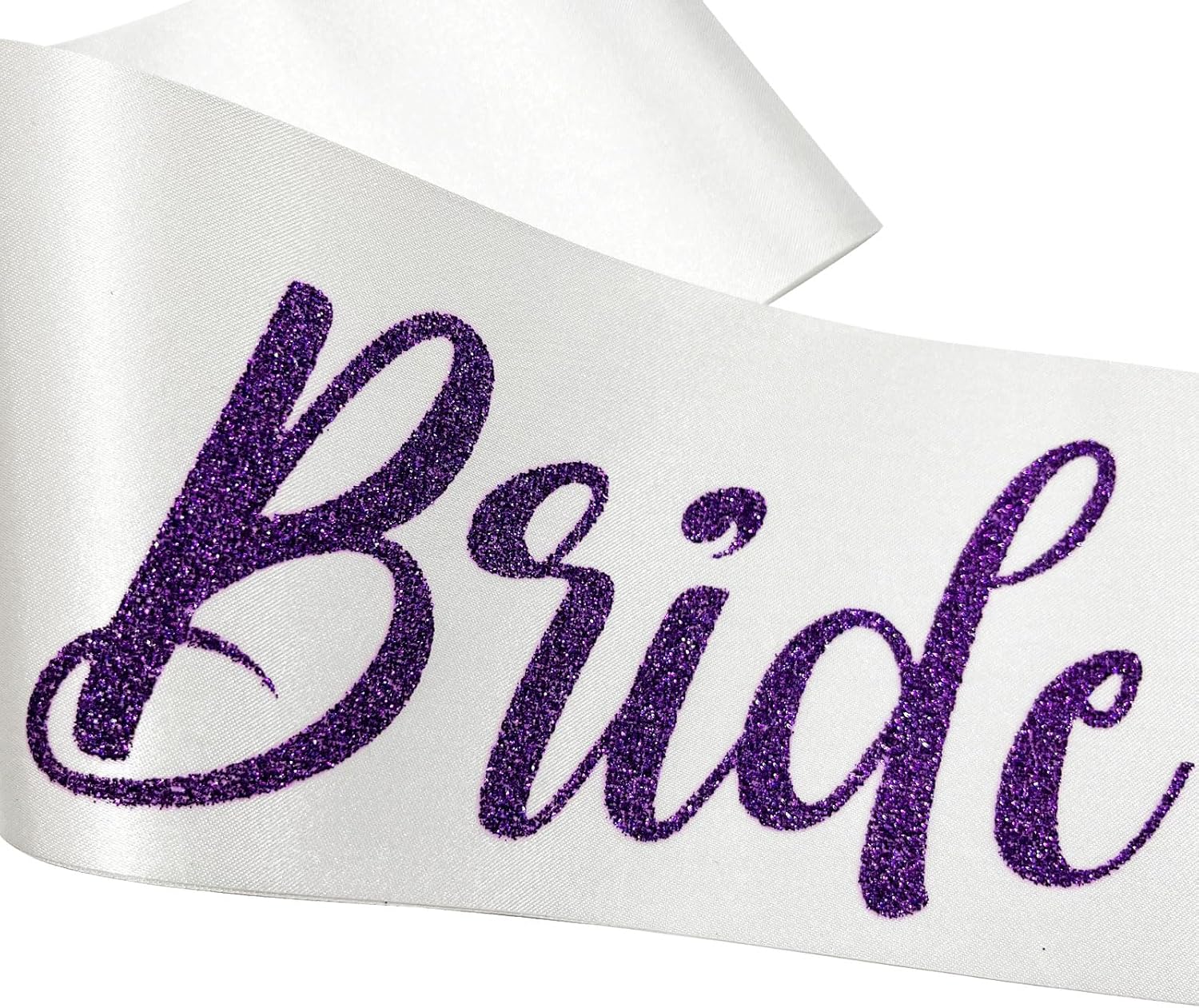 Bride Sash Bachelorette Party Purple, Bride To Be Sash Bridal Shower Sashes Bachelor Decorations Just Married Gift Engaged Decor Accessories,White Purple