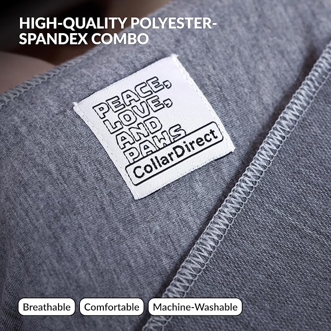 Dog Sling Carrier for Small Dogs - Anti-Anxiety Cat Sling, Puppy Pouch - Pet Sling in Gray Black Blue Green Pink Yellow (Gray, Large)-PawvioPets