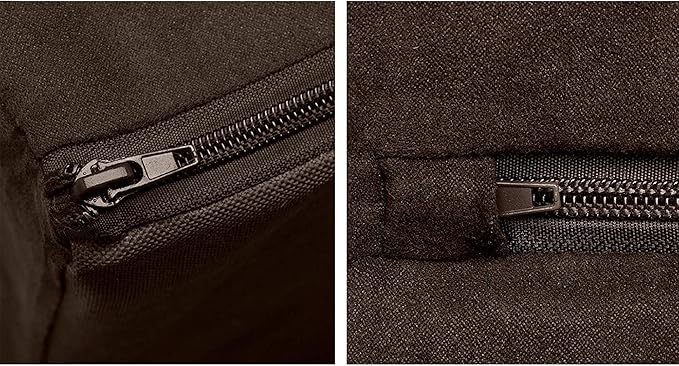 Furhaven Orthopedic Dog Bed for Large Dogs w/ Removable Bolsters & Washable Cover, For Dogs Up to 125 lbs - Plush & Suede Sofa - Espresso, Jumbo Plus/XXL-PawvioPets