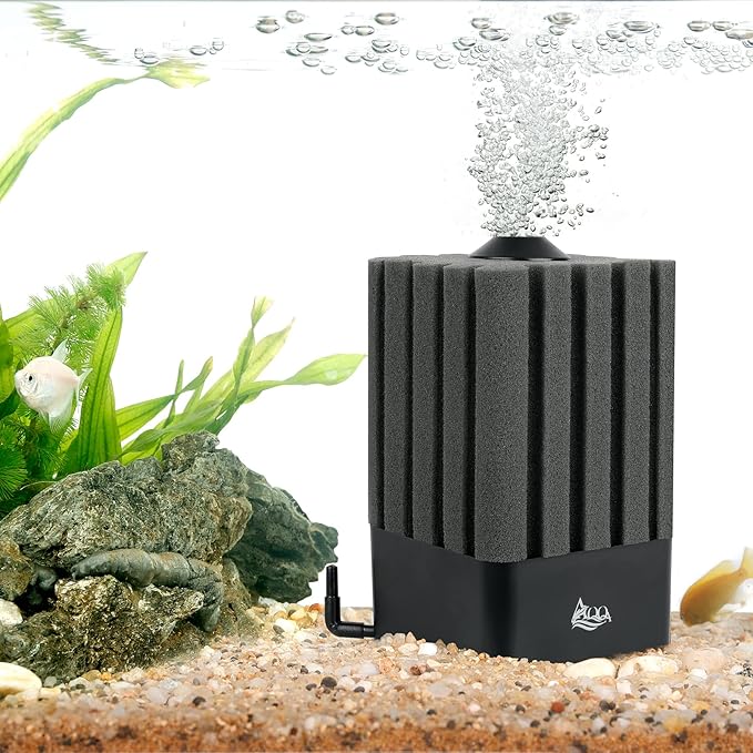 AQQA Aquarium Filter Fish Tank Sponge Filter Whisper Submersible Filters for Aquarium Foam Filter for Freshwater & Saltwater(Medium for 20-110 Gallon)-PawvioPets
