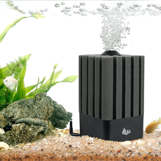 AQQA Aquarium Filter Fish Tank Sponge Filter Whisper Submersible Filters for Aquarium Foam Filter for Freshwater & Saltwater(Medium for 20-110 Gallon)-PawvioPets