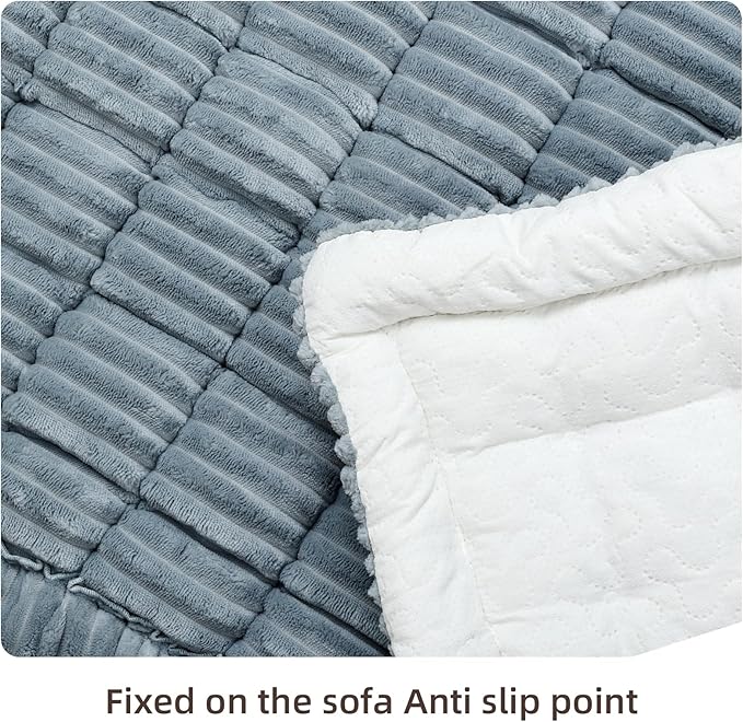 Dog Bed Mat for Car Back Seat Extenders, Washable Non-Slip Travel Cover for Back Seat - 24.8"x54", Grey-PawvioPets