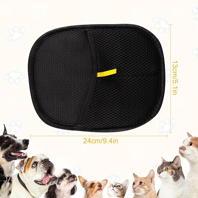 2 Pcs Pet Hair Removal Glove for Cats & Dogs, Pet Hair Remover Brushing Gloves, Reusable Pet Hair Remover Glove, Double-Sided for Couch, Clothing, Carpet, Car Seat-PawvioPets