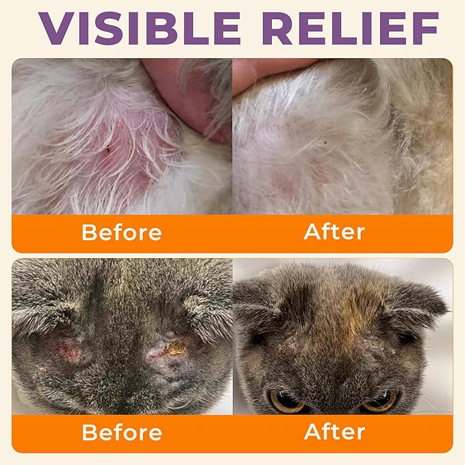 Dog Skin Soother - Dry Itchy Skin Relief & Hot Spots Soothing Cream for Dogs&Cats - Healing Ointment with Colloidal Oatmeal&Manuka Honey - Canine Conditioner Moisturizer with Applicator- 100g-PawvioPets