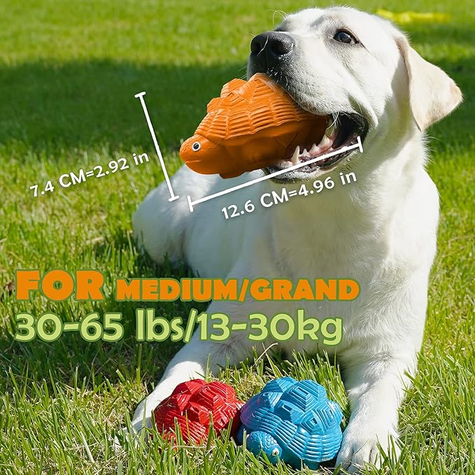 Dog Toys for Aggressive Chewers, Heavy Duty Tough Dog Toy for Large Dogs, Indestructible Squeaky Dog Toys-PawvioPets