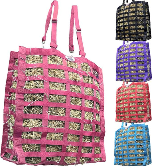 Derby Originals Supreme 4-Sided Slow Feed Hay Bag – Patented, 1-Year Warranty, 3.5" & 1.75" Openings-PawvioPets