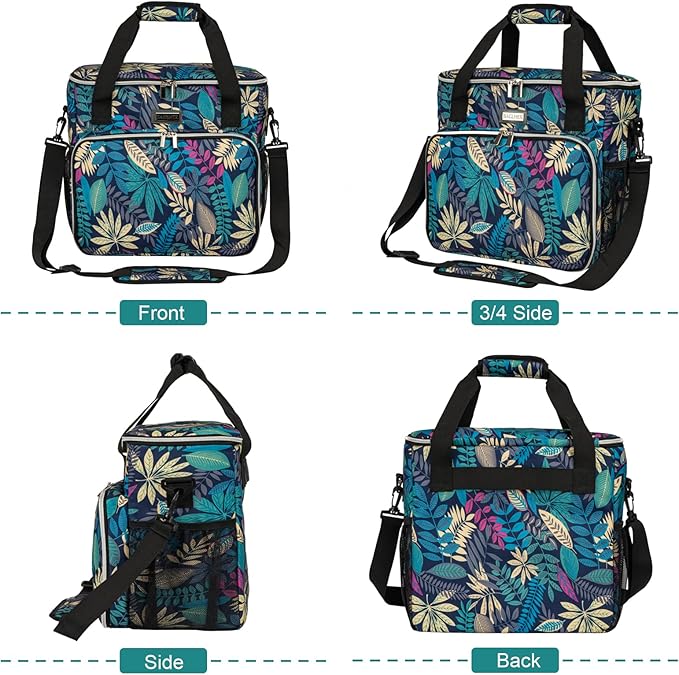 BAGLHER Dog Travel Bag, Pet Travel Bag (All Pet Travel Supplies), with 2 Pet Food Containers and 2 Collapsible Silicone Bowls; Essential Kits for Pet Travel Hawaii-PawvioPets