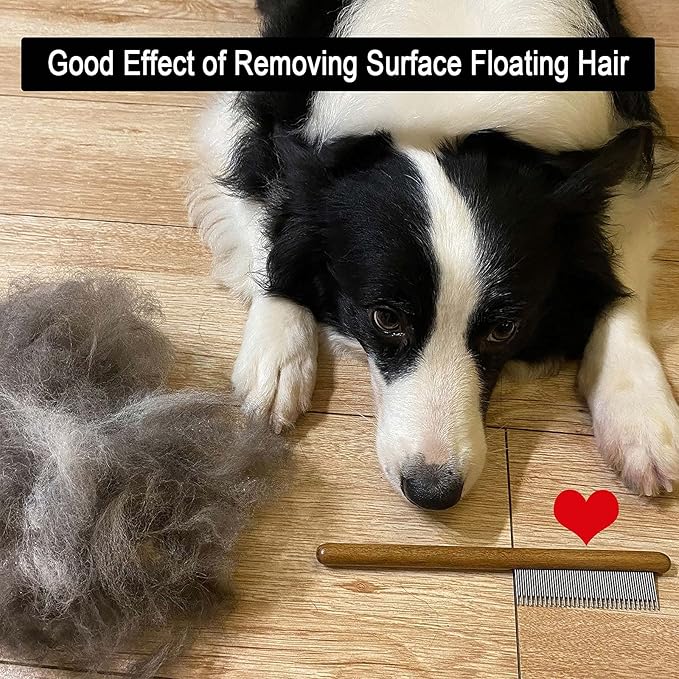 Cat comb,dog comb,Solid Wood Pet Comb Grooming Tool for Cats,Dogs and rabbits…-PawvioPets