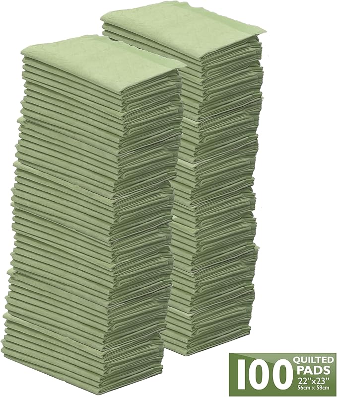 Four Paws Wee-Wee Superior Performance Bamboo Pee Pads for Dogs, Earth Friendly Dog & Puppy Potty Training Pads, Crate Liners, Housebreaking Supplies, 22" x 23" (100 Count)-PawvioPets