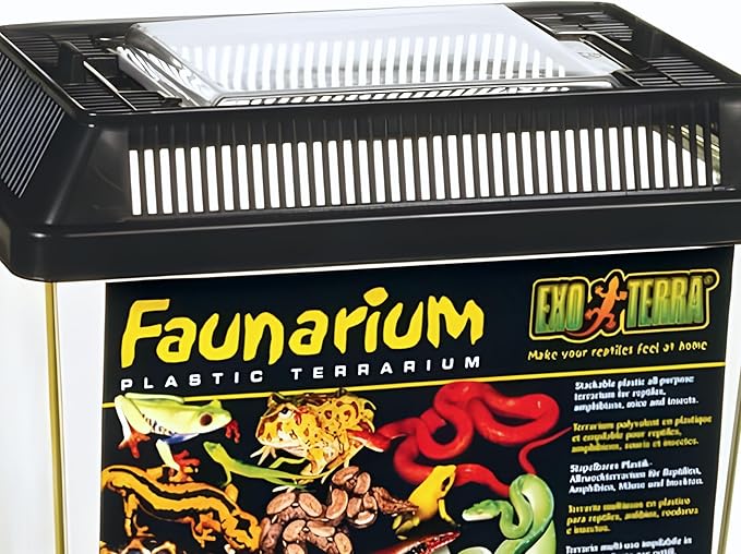 Exo Terra Faunarium, Plastic Reptile Terrarium, Large, PT2265-PawvioPets