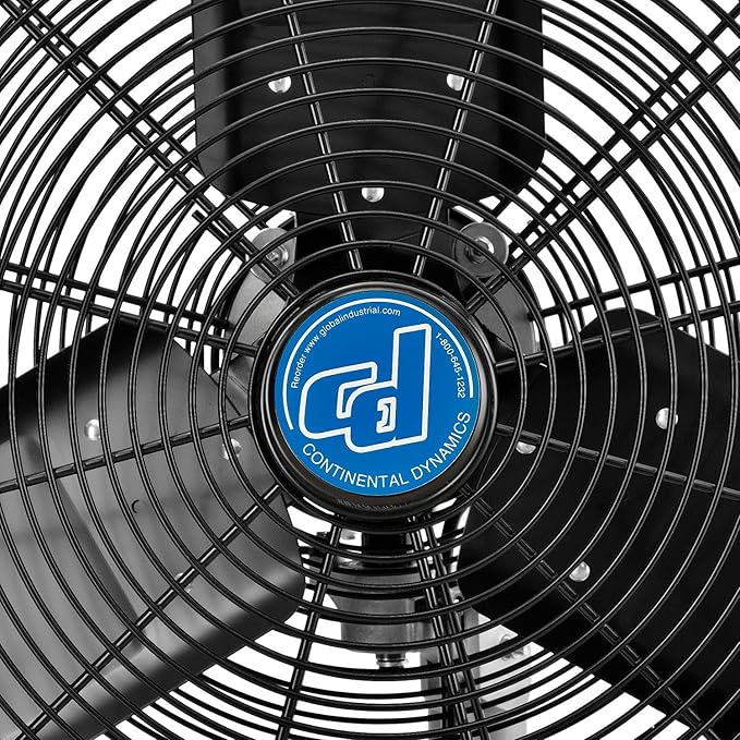 Continental Dynamics CD Premium 30" Oscillating Wall Mount Fan, TEFC Motor, 11,500 CFM, 1/2 HP-PawvioPets