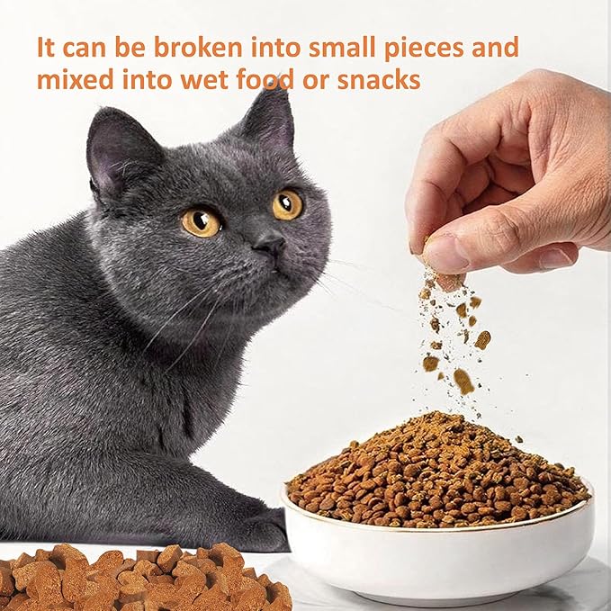 Cat Calming Treats - 100 Count Salmon Chews with Organic Chamomile & Ginger, Stress Relief Supplement for Separation Anxiety, Vet Visits & Thunderstorms (Salmon)-PawvioPets