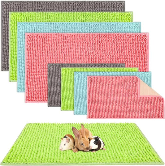 Barydat 8 Pcs Guinea Pig Cage Liner for Guinea Pig Cage Bedding Reusable Rabbit Mat Pad Washable Training Pad Animal Sleeping Bedding Mat-PawvioPets
