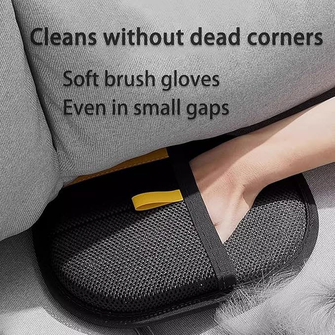 2 Pcs Pet Hair Remover Glove, 2025 Upgrade Reusable Double Sided Electrostatic Gloves Pet Hair Remover, Washable Pet Grooming Gloves for Couch, Furniture, Carpet, Car Seat (2Pcs)-PawvioPets