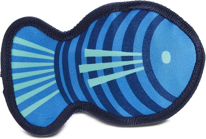 Barkbox Super Chewer Rad Herring Hard Core Toy with Rip Away Plush for Aggressive Chewers, Medium-PawvioPets