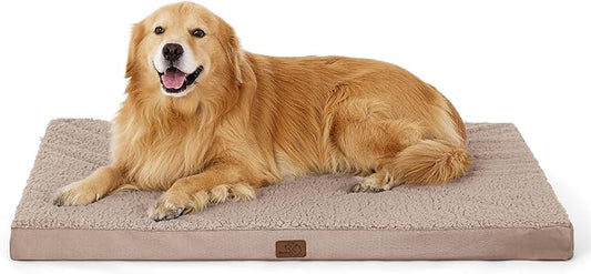 Bedsure Dog Beds Large Sized Dog - Extra-Large Orthopedic Waterproof Puppy Bed with Removable Washable Cover, Egg Crate Foam Pet Mat, Suitable for Pet Up to 100 lbs-PawvioPets